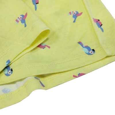 Carton Pattern Off-shoulder Sleeveless Summer Cotton Casual Skirt for Toddler Girls