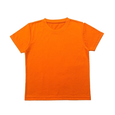 Solid Pattern O-neck Cotton Polyester Jersey Baby Boy T-shirt for 9-12 Months Summer