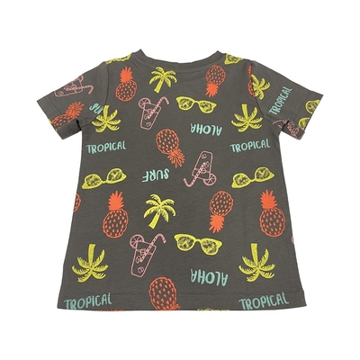 Customized Designs T-Shirts 100% Cotton Round Neck Organic Short Sleeve for Babies