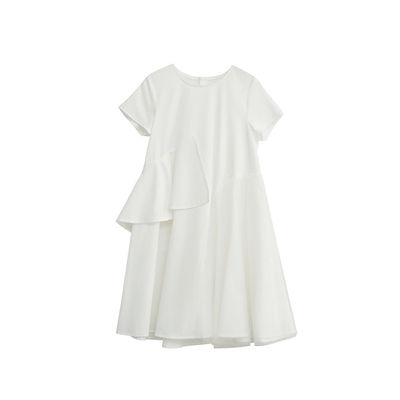 High Grade O-neck Layered Boutique Lace Cotton Baby Girl Dresses for Infants Toddlers