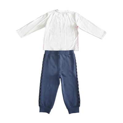 Single Button 100% Cotton Drawstring Pants Unisex Boutique Summer Kids Clothing Sets