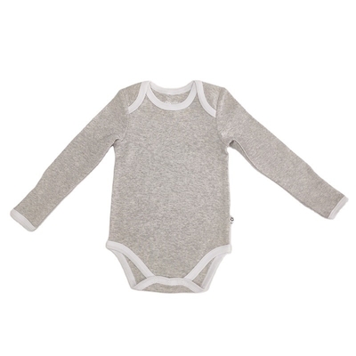 Summer Outdoor Sun Comfy Bodysuit Long Sleeve Baby Romper With Snap Button Knitted Fabric