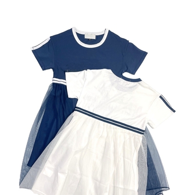 Anti-static Layered Jersey O-neck Cotton Short Lace Summer Children's Tulle Skirt Kids