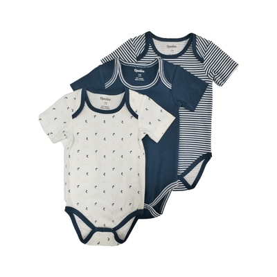 100% Cotton Newborn Baby Clothing Gift Set Short Sleeve Rompers for Ages 0-36 Months