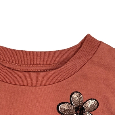Jersey Fabric Customization O-neck Cartoon Girls Fashion Cotton Tshirt Sweatshirt For Kids