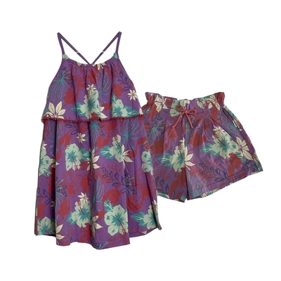 Carton Pattern Cotton Jersey Kids Clothing Set Shorts Dress Fashion Girl Children's Skirt