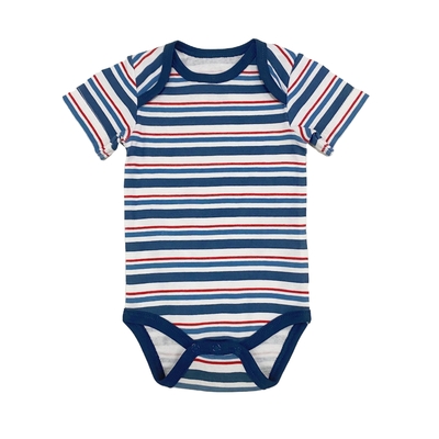Short Sleeve 100% Cotton Kids Baby Clothes Outfit Romper for Summer and Spring Custom