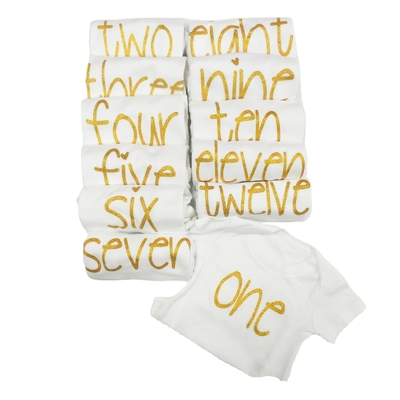 Support 7 Days Sample Order Lead Time Baby Clothing Rompers Gift Set with Gold Printing