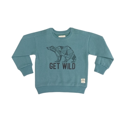 Custom Girls Pullover Fleece Sweatshirt with Rubber Printing and Print Pattern