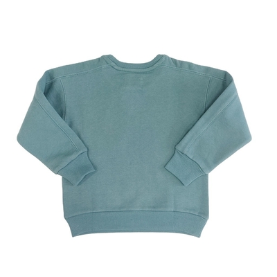 Custom Girls Pullover Fleece Sweatshirt with Rubber Printing and Print Pattern
