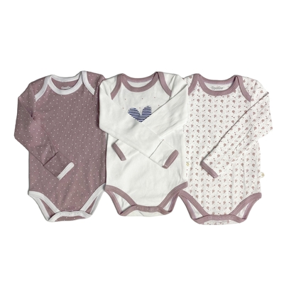 Newborn Girls' Romper Customized Color 100% Organic Cotton Bodysuit for Baby Clothing