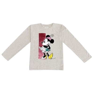 100% Cotton Kids T-Shirts Oversize Long Sleeve Girls T-Shirts with O-Neck Collar