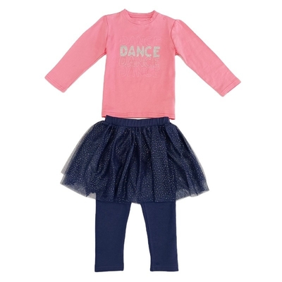 Stylish and Comfortable 2pcs Baby Girl Clothing Set 100% Cotton for Outdoor Wear