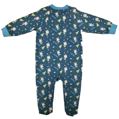 Infants Toddlers Winter Full Print Cotton Footie Pajamas for Unisex Baby Sleepwear