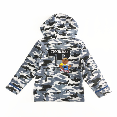 100% Polyester Shell Material Boys Hooded Winter Coat with Cotton Lining and Zipper