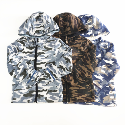 100% Polyester Shell Material Boys Hooded Winter Coat with Cotton Lining and Zipper