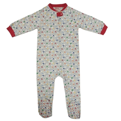 Infants Toddlers Winter Full Print Cotton Footie Pajamas for Unisex Baby Sleepwear