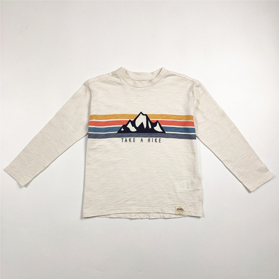 Fancy Printed Long Sleeves Toddler Boys Clothing T-shirt for Kids Children