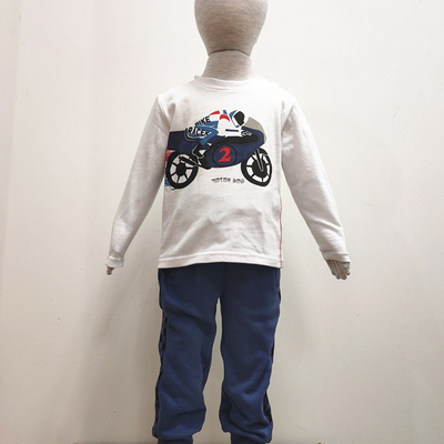 2pcs Cartoon Print Baby Boys' Clothing Set Comfortable Kids Clothes for All Seasons