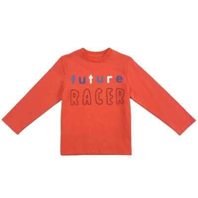 O-Neck  Boys and Girls Long Sleeve White Baby T-Shirt Cartoon Cotton Baby Clothing