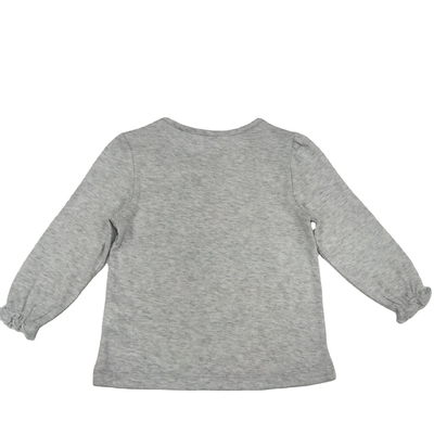 Newborn Baby Girls Long Sleeve Tops in 100% Cotton Fabric with Round Neck Design
