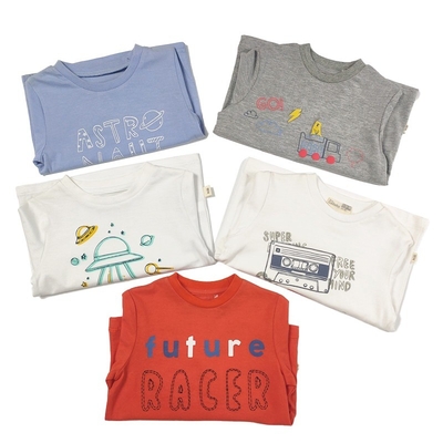 Infant Unisex Long Sleeve Autumn Tops Baby T-shirts in Casual Style with Customizable Logo