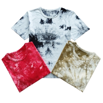 100%Cotton Soft Hand Feel Children's T-shirt Short Sleeve Style Tie Dye Kid's T-shirt