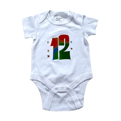 Infant Bodysuit Clothes Set 12 Monthly Rompers Shower Present Pack for Summer Season