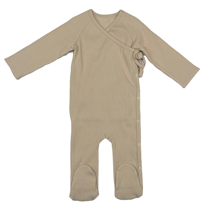 Button Closure Winter Season Infant Pajamas with Full Snap Opening and Long Sleeve