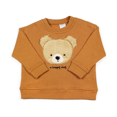 Unisex Soft Autumn Spring Baby Clothing Set with Patch Embroidery Polyester/Cotton Blend