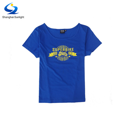 Short Sleeve Print Pattern Women's Cotton T-shirt for Custom Design and Sportswear