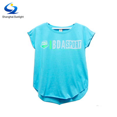 Short Sleeve Print Pattern Women's Cotton T-shirt for Custom Design and Sportswear