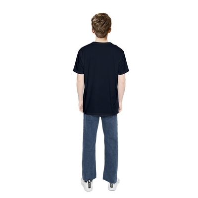 Personalized Black 100% Cotton Men's T-shirt with Lightweight and Breathable Design