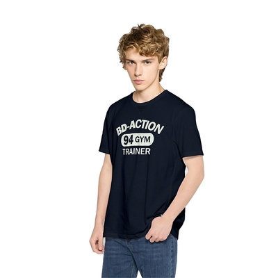 Personalized Black 100% Cotton Men's T-shirt with Lightweight and Breathable Design