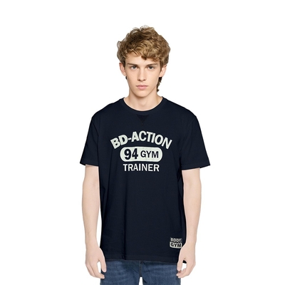Breathable and Skin-friendly Jersey Fabric Men's Workout T-shirt for Outdoor Sports