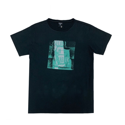 Men's Casual 100% Cotton Plain Round-neck T-shirt Lightweight with Print Description