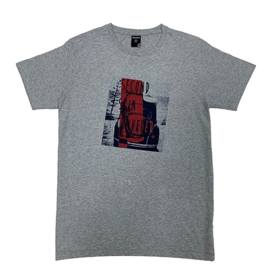 Men's Casual 100% Cotton Plain Round-neck T-shirt Lightweight with Print Description