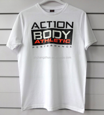 Quick Dry Men's Sports T-Shirt with Vibrant Fluorescent Print and Fabric Type