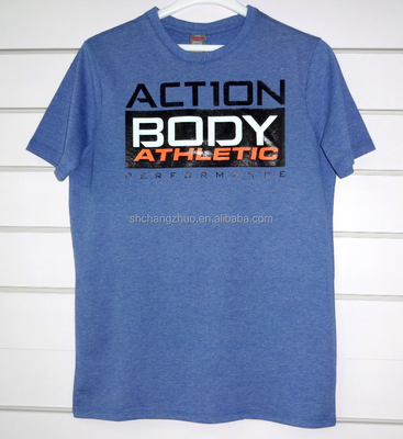 Quick Dry Men's Sports T-Shirt with Vibrant Fluorescent Print and Fabric Type