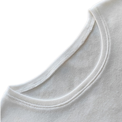 Customize Cotton Spandex Rib T-Shirts for Women Ladies Basic Style Round-Neck T-Shirts