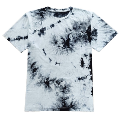 Adults Tie Dye Printing Men's T-shirt with Soft Hand Feel and 100% Cotton Fabric