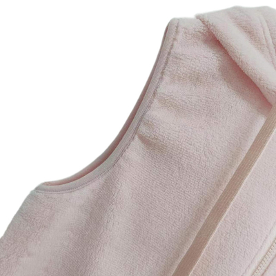 Custom Woman Hoodie Soft Hand Feel Women Zipper Hoodie 240gsm Coral Velvet Vest Hoodies