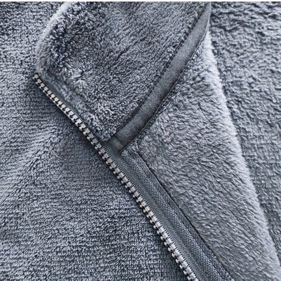 Custom Men's Hoodies Sweatshirts Stand Collar More Keep Warm Hoodies Men Coral Velvet