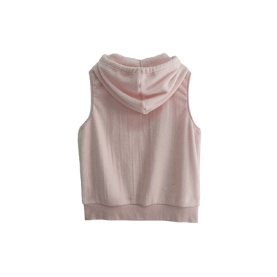 Custom Woman Hoodie Soft Hand Feel Women Zipper Hoodie 240gsm Coral Velvet Vest Hoodies