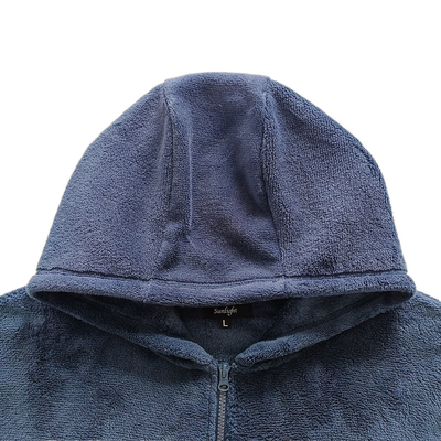 Knitted Coral Velvet Hoodie For Men Hoody Jacket With Soft Hand Feel Warmth Zipper