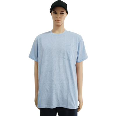 Anti-wrinkle Oversize Men's Front Pocket T-shirt Custom Designer Plain Cotton T-shirt
