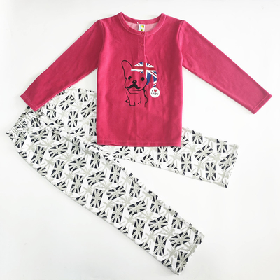 Seasonal Cartoon Patterned Children's Night Suits Winter Home Wear Clothes Set