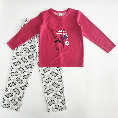 Seasonal Cartoon Patterned Children's Night Suits Winter Home Wear Clothes Set