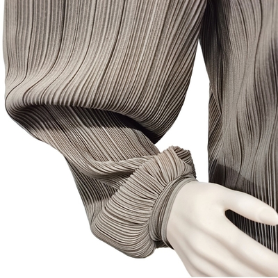 Custom Puff Sleeve Women Shirts in Beautiful Crepe Fabric Style for Fashionable Look