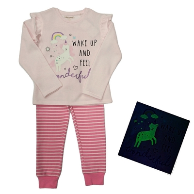 Printed 100% Cotton Sleepwear Set for Girls Customized Design in Autumn and Winter